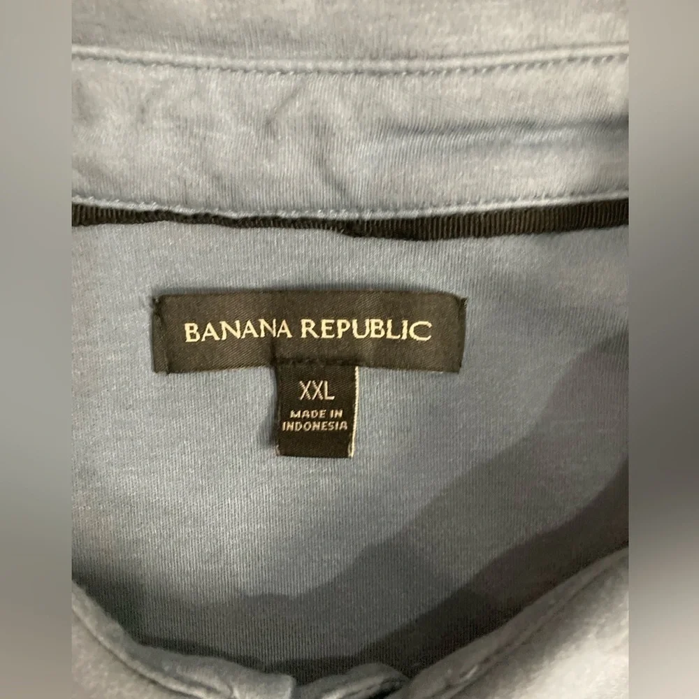 Banana Republic Men’s‎ XXL Blue-Gray Polo Shirt